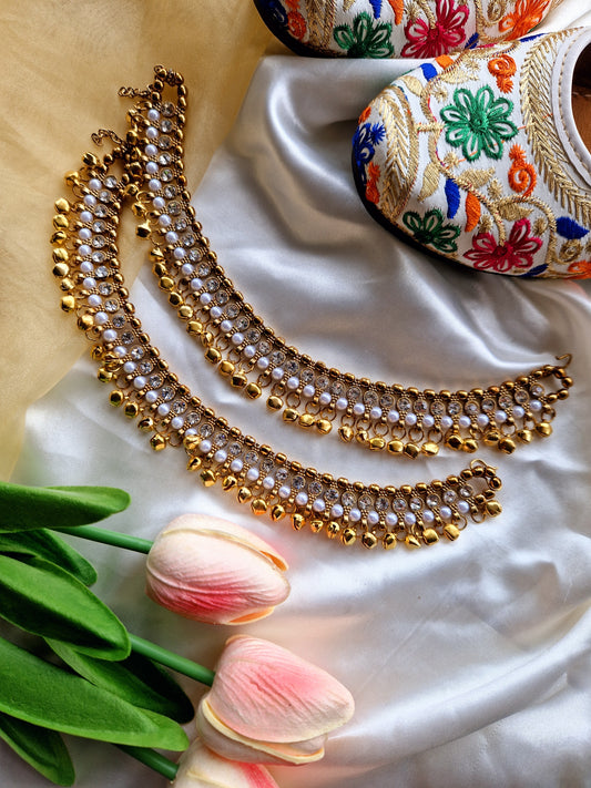 Golden Ghungroo Anklets